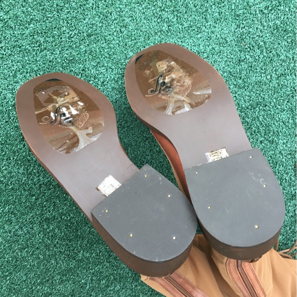 NWT Free People Trickum Boot Leather Whiskey Tan 37 - Picture 10 of 16